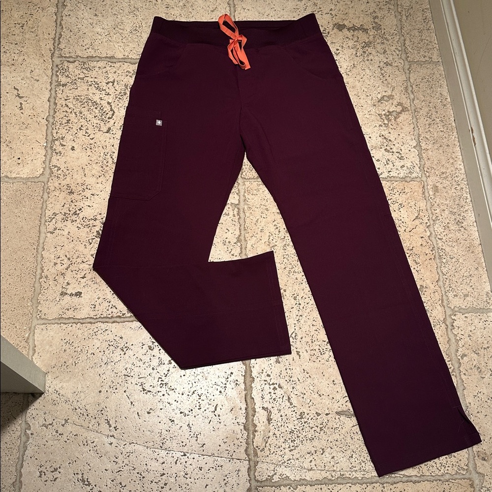 Figs Technical Collection in Purple with Orange Accent